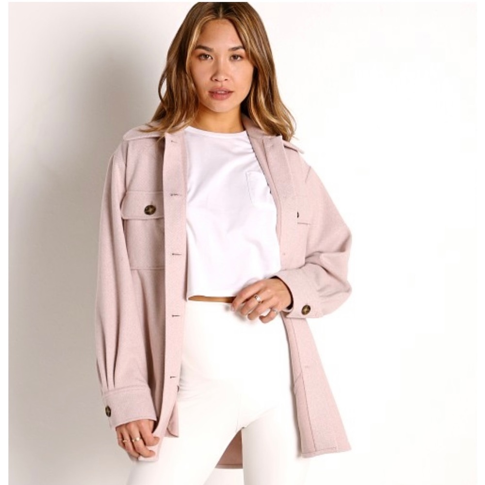 BB Dakota/Steve Madden Pale pink jacket shacket